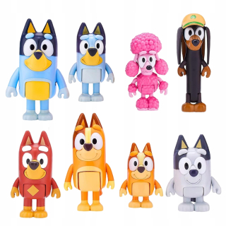 Zestaw figúrka Moose Toys Bluey Heeler Family And Mates Pack 8 szt.